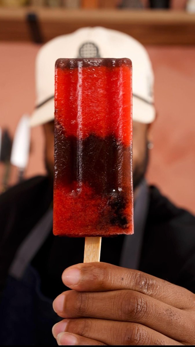 Strawberry Charcoal Lemonade Popsicles