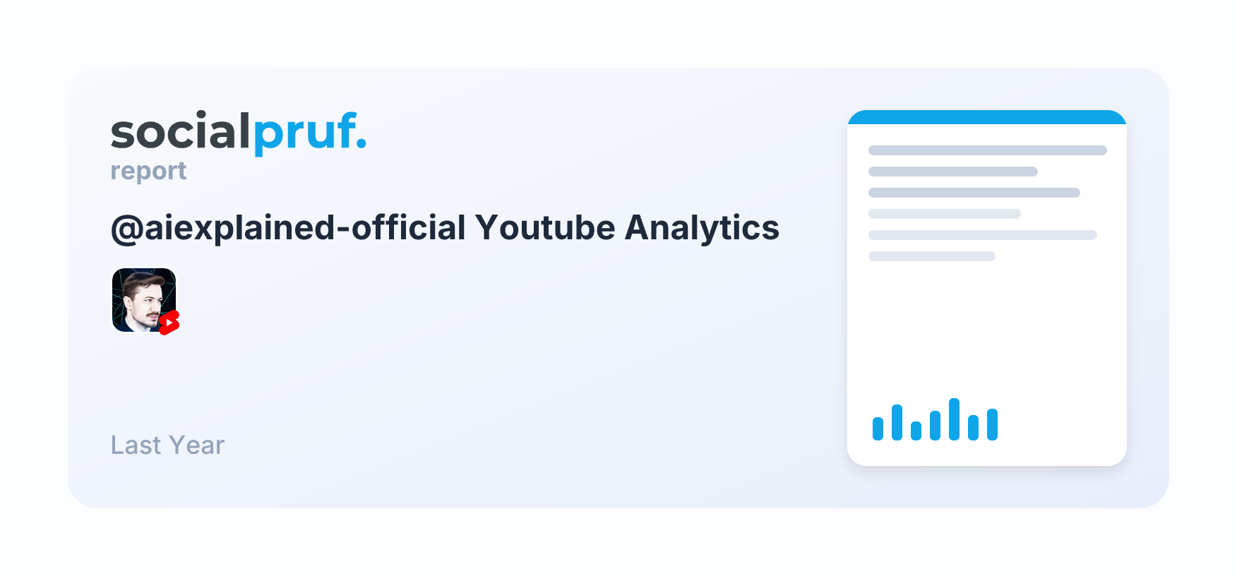 AI Explained (@aiexplained-official) Youtube Stats | Socialpruf.