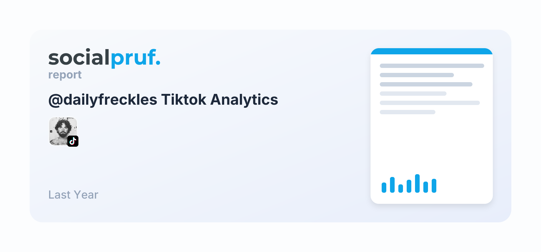 freckles (@dailyfreckles) TikTok Stats | Socialpruf.