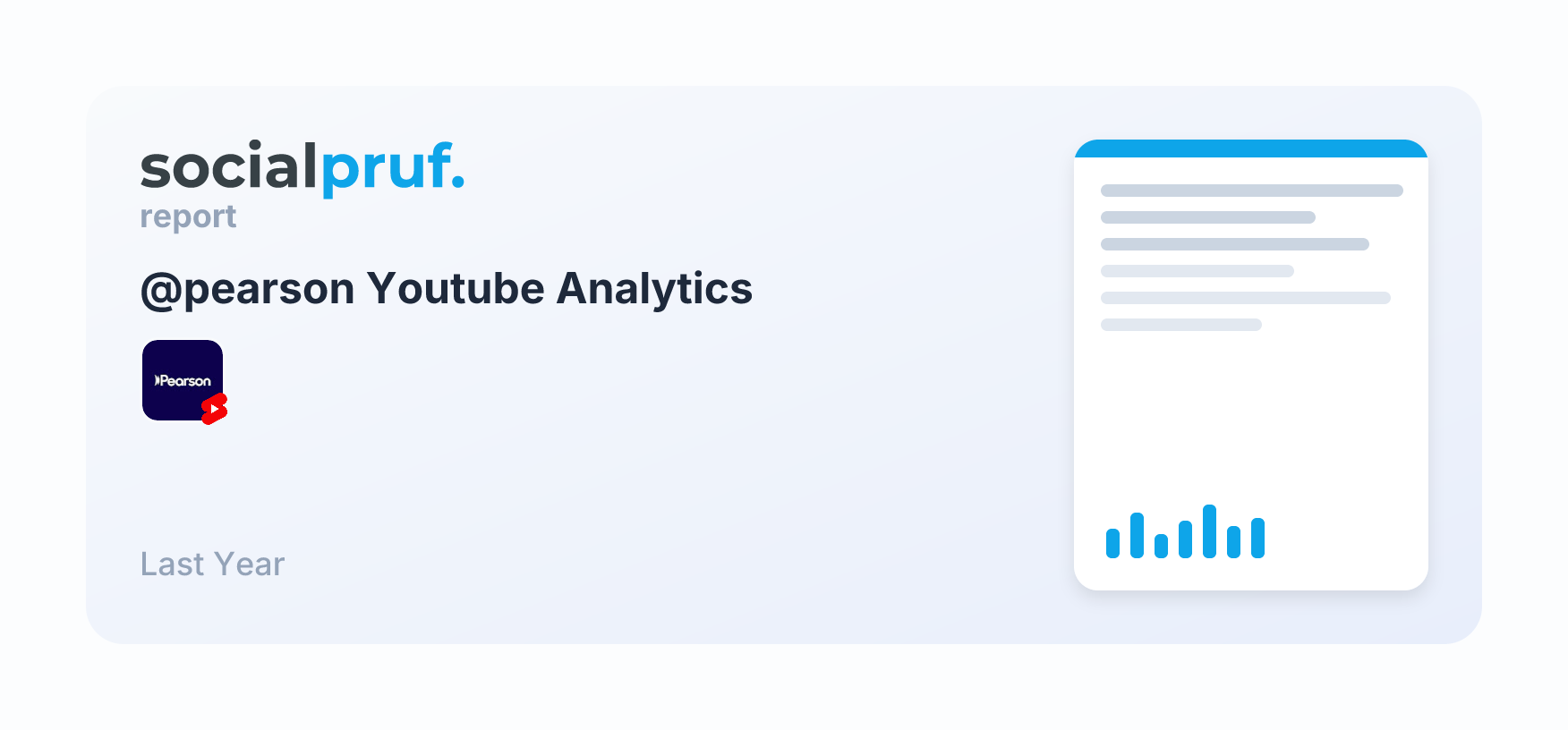 Pearson (@pearson) YouTube Stats | Socialpruf.