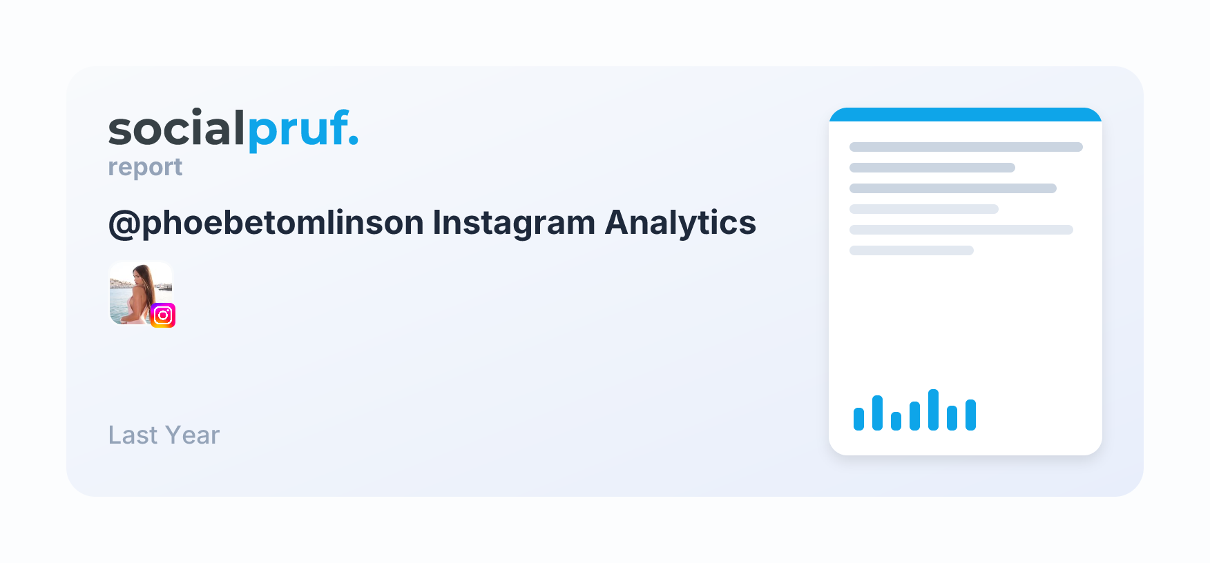 PHOEBE ROSE TOMLINSON (@phoebetomlinson) Instagram Stats | Socialpruf.