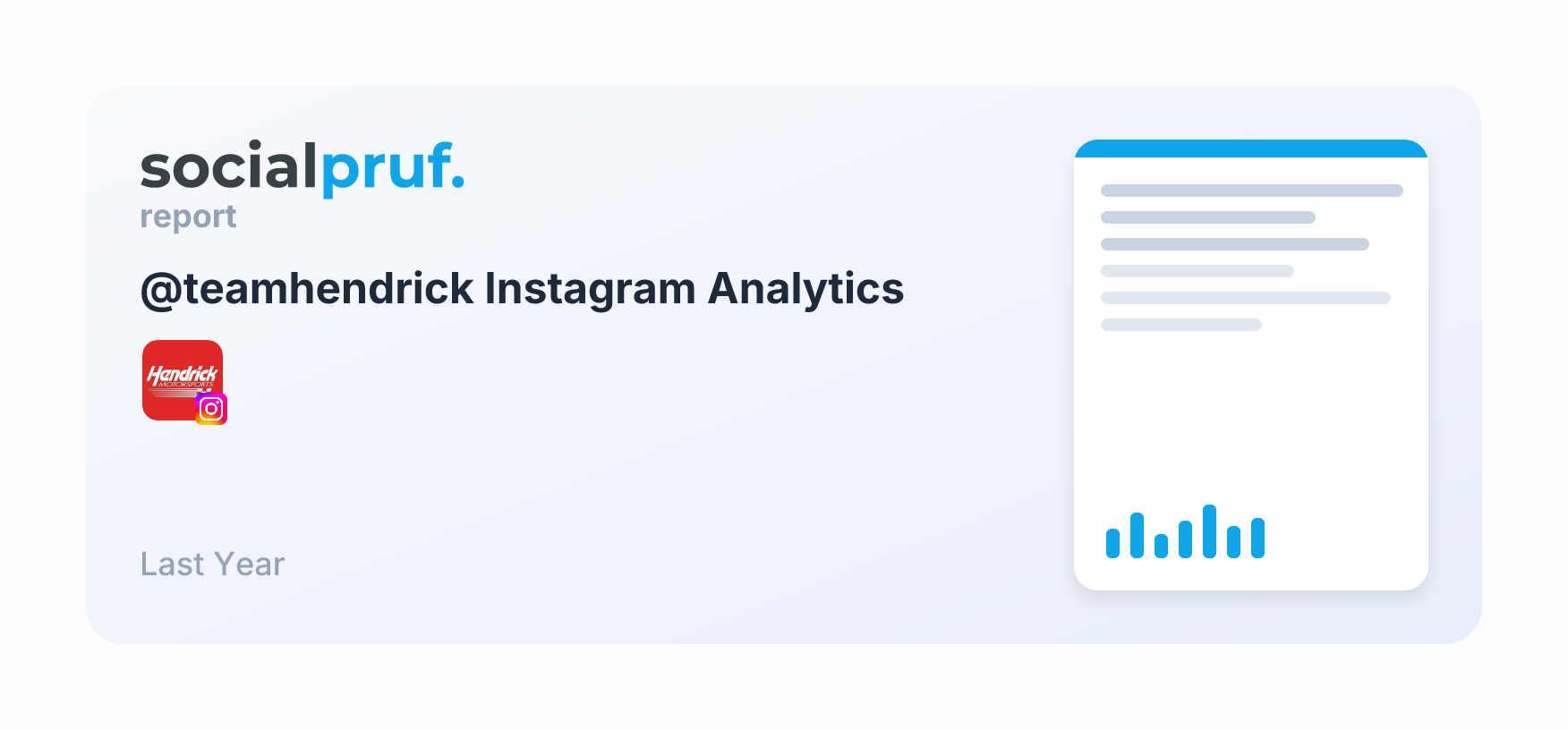Hendrick Motorsports (@teamhendrick) Instagram Stats | Socialpruf.